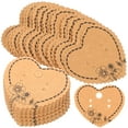 thumbnail image 1 of 100 Pcs Heart Earring Paper Holder Necklace Cards Earrings Jewlery Vintage Display Packaging for Selling, 1 of 6