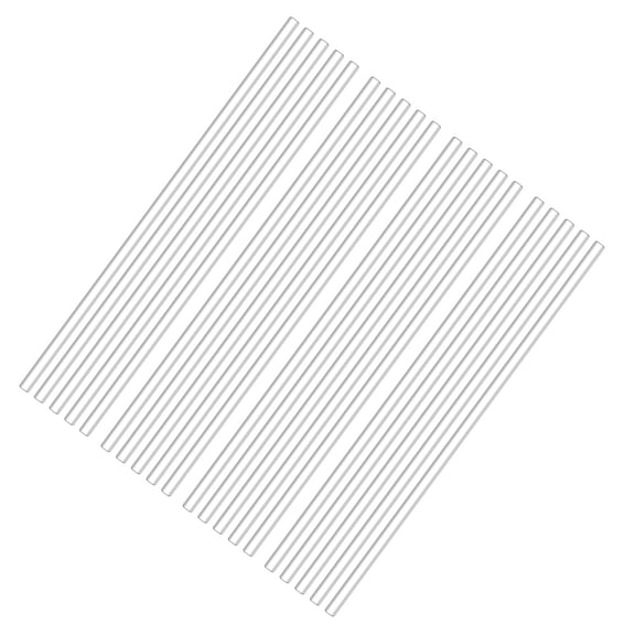 FUEENIRVA White Acrylic Lollipop Sticks, Safe for DIY Candy and Chocolate, 100Pcs