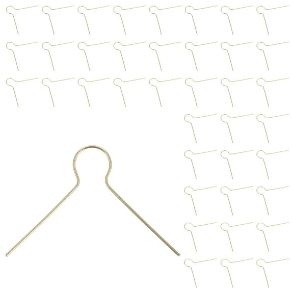 100 Pcs Hook up Christmas Tree Hook Decorations Tree Hooks Ornament Hangers Iron 3.50X2.50X0.10CM