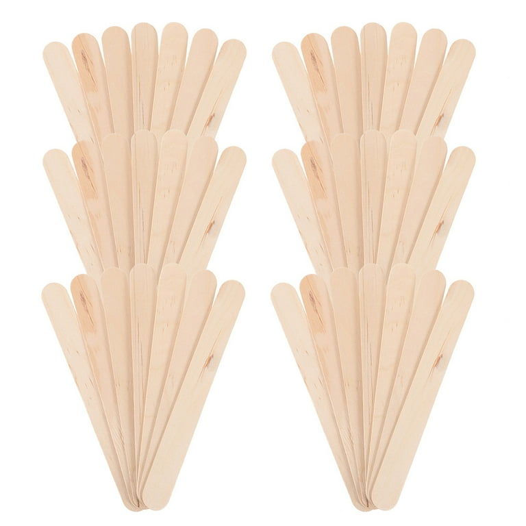 100 Pcs Ice Cream Stick Tongue Depressors for Crafts Portable Wax Mini  Sticks Wooden Child