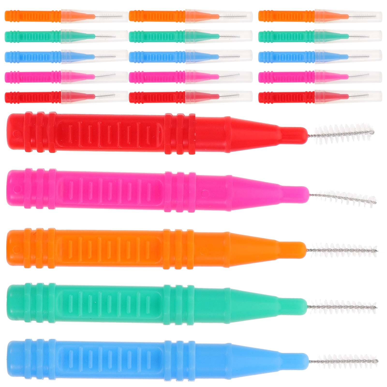 100 Pcs Interdental Brush Flossers Tools Braces Toothbrush Teeth Gum