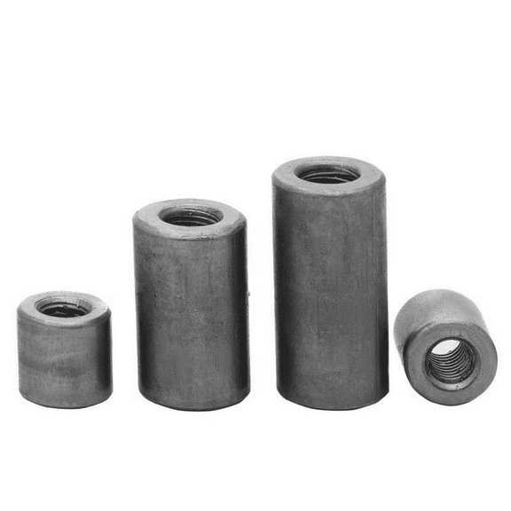 100 Pcs Iron Extended Connection Nut Solder Post for Fasteners M6x12x25mm.