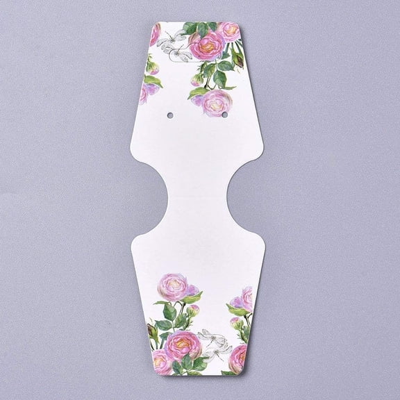 100 Pcs Jewelry Display Cards Bracelet Display Cards Necklace Display Cards with Adhesive Jewelry Packaging Selling Card for Jewelry Necklaces Bracelets keychain Hang Tags Colorful