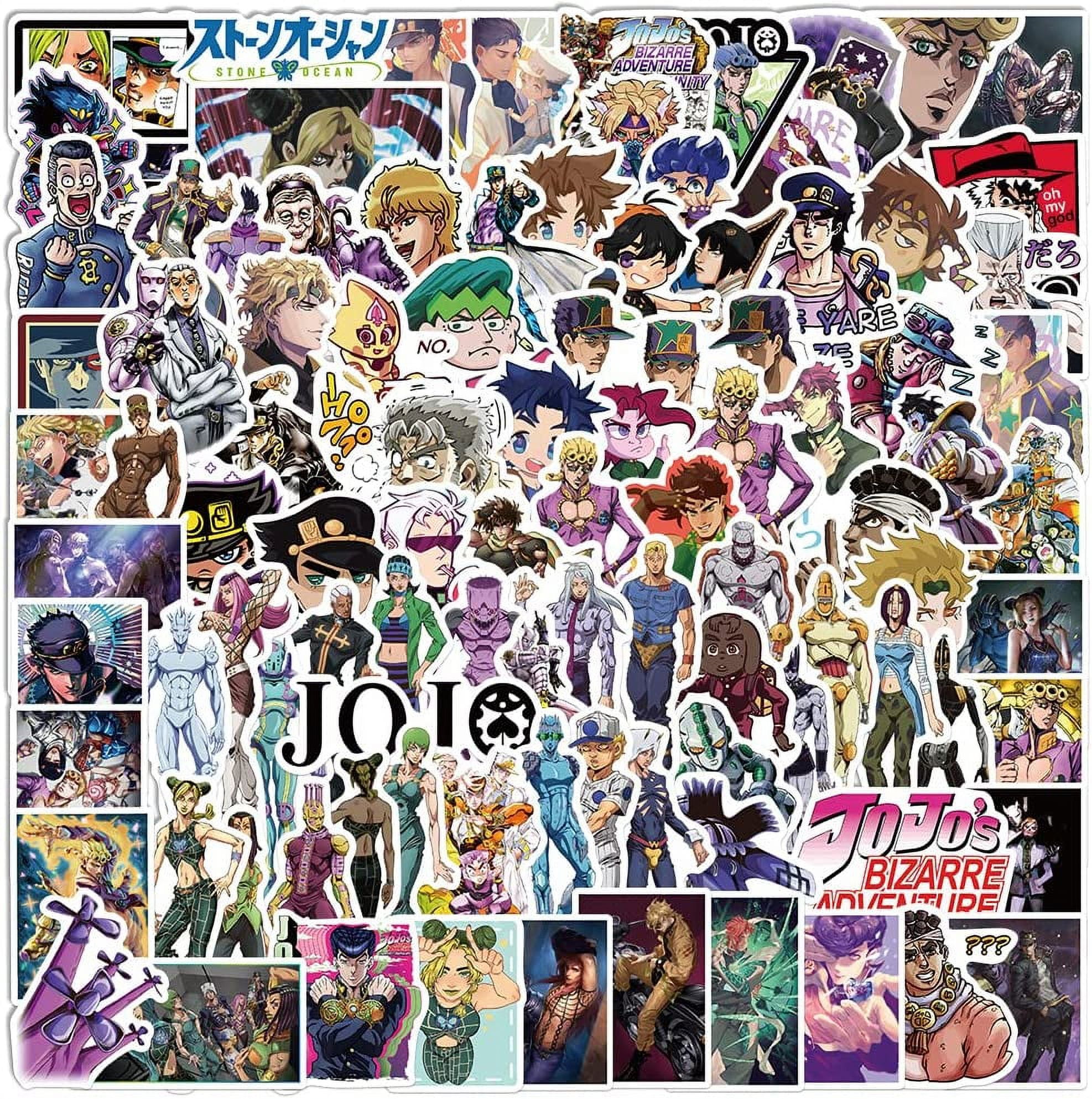  50Pcs The Bizarre Adventure of JoJo Stone Ocean Anime Stickers  Graffiti Decals Kids Skateboard Phone Laptop Luggage Stickers Cute Vinyl  Stickers Gifts for Girls,Boys,Kids Decoración De Pegatinas : Electronics