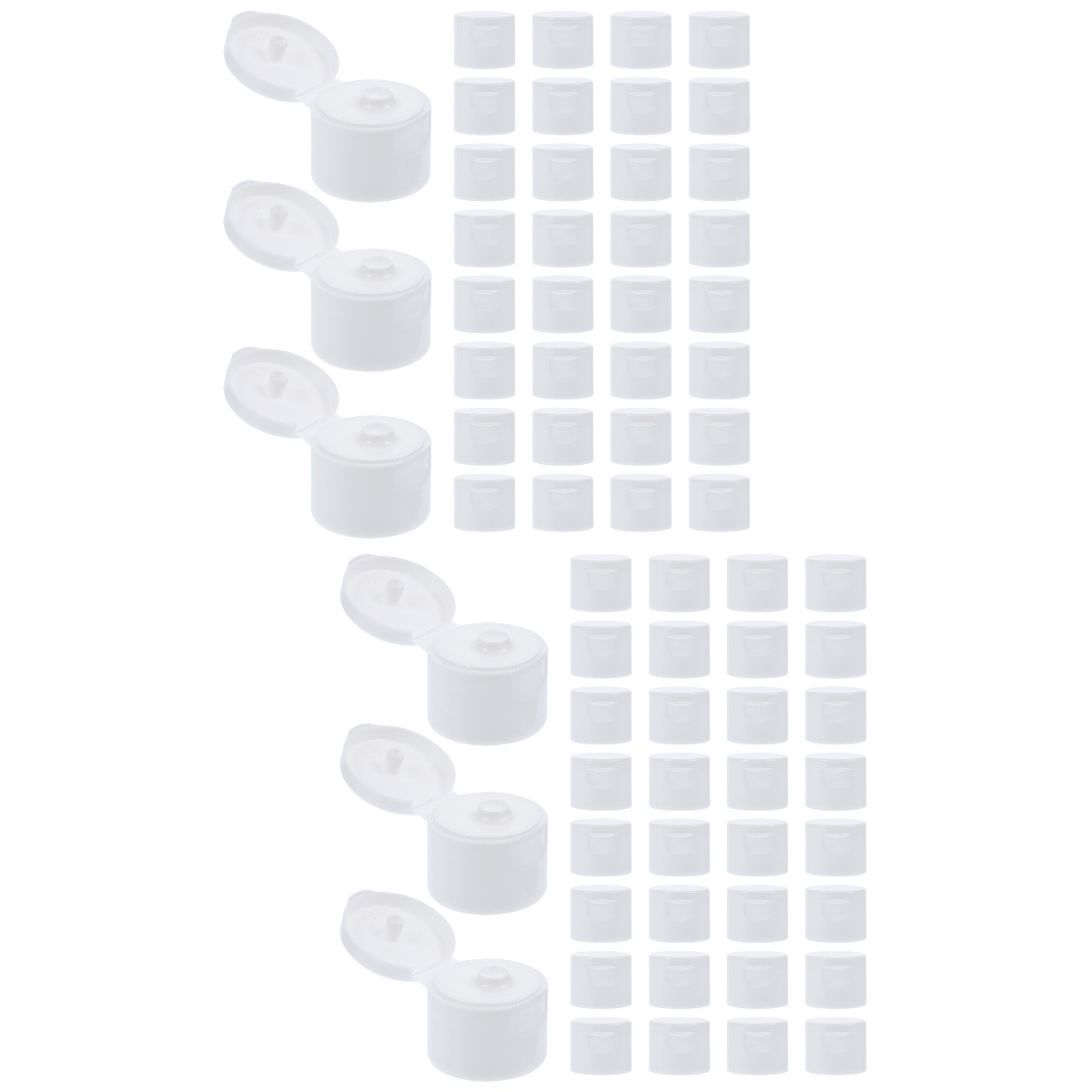 100 Pcs Kettle Empty Gallon Jugs with Caps Pulltype Bottle Lids Bottle