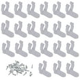 100 Pcs LED Rope Light Clips Holder PC Rope Light Mounting Clips with
