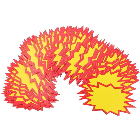 100 Pcs Label Promotional Sticker Garage Sale Stickers Fruit Fluorescence