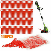 100 Pcs Lawn Mower Blades 85mm Strimmer Replacement Parts 97699 2002706 For Ferrex & Aldi Far 20-1 Grass Trimmer Accessories