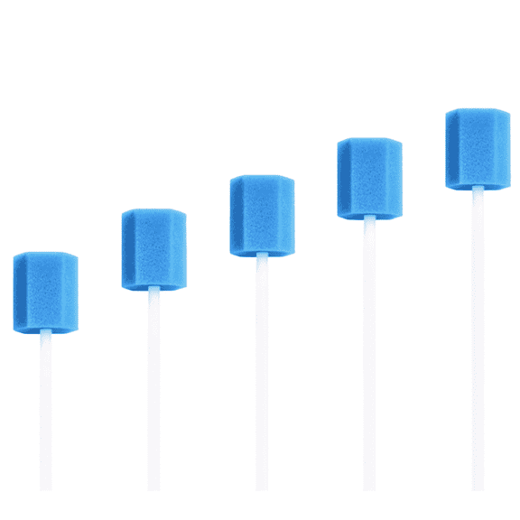 100 Pcs Lint Free Sponge Sticks for Detailing Lab Swabs for Camera, Inkjet Printer, Optical Lens, Optical Equipment Car Detailing Safety Swabs Blue