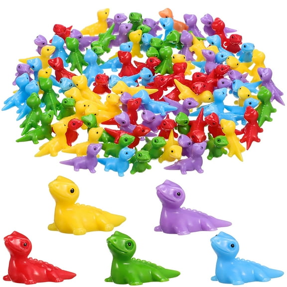 unbranded 100 Pcs Tiny Lizard Mini Resin Figures Lizard Action Figure Mini Resin Animals Reptile Miniatures Micro Landscape Decoration