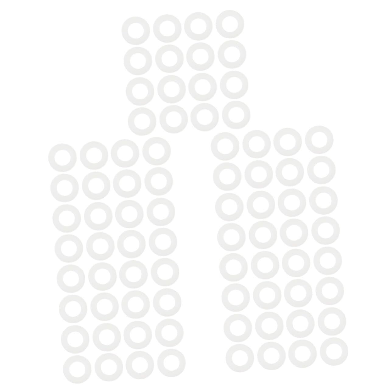 100 Pcs Long Washer Furniture Screw Gaskets Home Accessory Small Washers Screw Gasket Replacement Multi-use Fastening Washer Sealing Ring Screw Fastening Washers White Nylon