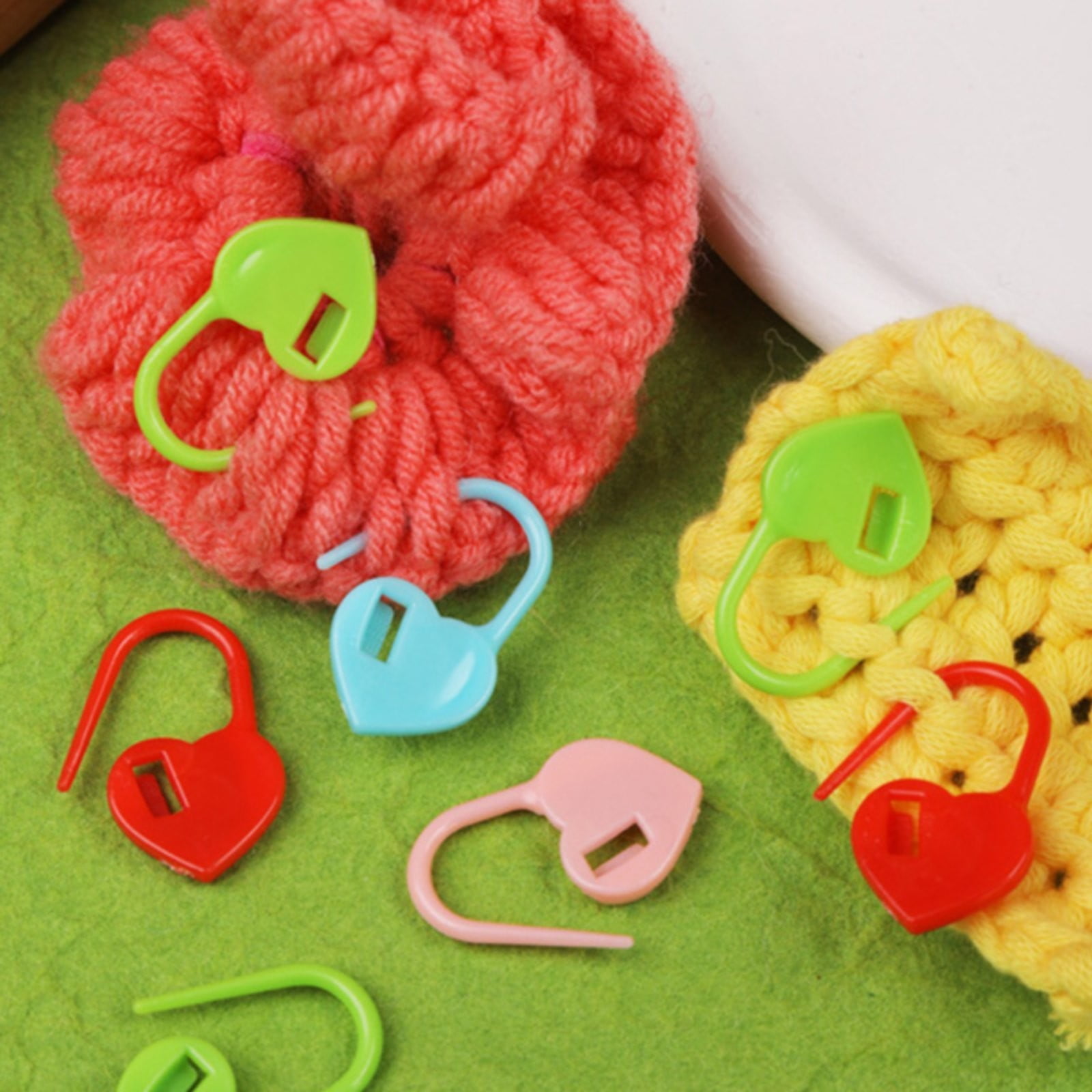 Pattern Marker Clips 100 Pcs Love Shaped Colorful Craft Marking Buckle,Heart-Shaped Marker ...