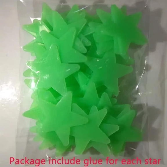 100 Pcs Luminous Star Stickers for Bedroom and Living Room Ceiling Decor