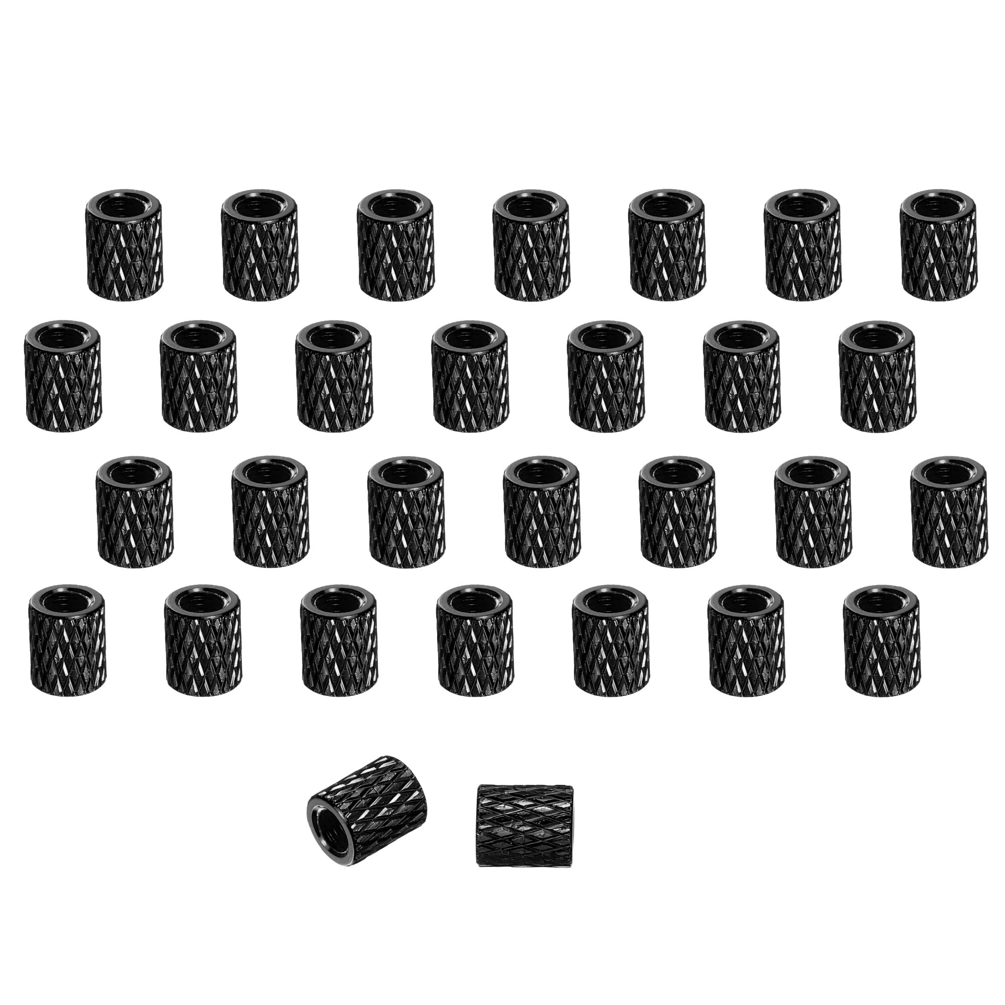 100 Pcs M3 x 6mm Knurled Aluminum Standoff Mesh Spacer Column for FPV ...