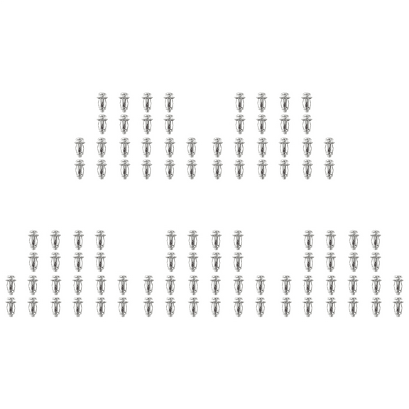 100 Pcs M6X25 Jack Nuts Car Metal Screw Petal Nuts with Screw for Hollow Wall Iron Skin