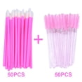 thumbnail image 1 of 100 Pcs Makeup Brushes For Lip Eyebows Eyelash Shining Mascara Wands Applicators False Lashes Beauty Tools 100pcs pink, 1 of 6