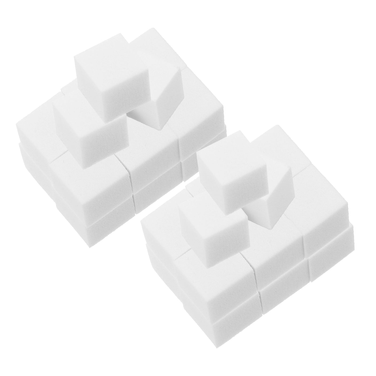 100 Pcs Makeup Foam Wedges Foundation Sponges Manicure Tools