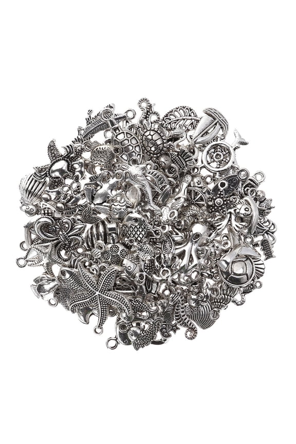 100 Pcs Marine Life Seashell Charms Ocean Trendy Accessories Jewelry Findings Pendants for Necklaces