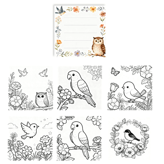 100 Pcs  Memo Pads: Double-Sided Coloring & Note Writing, Random Creative Patterns Sticky Notes