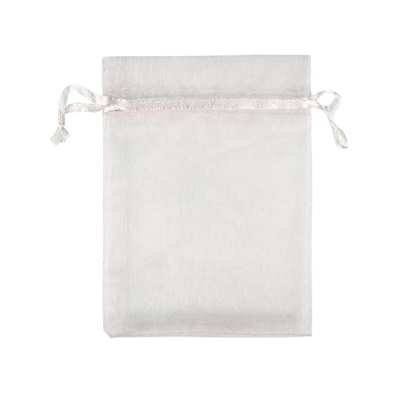 100 Pcs Mesh Organza Bags with Drawstring,2.75x3.54 inch Christmas Favor Gift Bags,Mesh Pouch for Jewelry,Party,Christmas,Mother's Day,Candy,Crafts,Festival and Party Favors (Beige)
