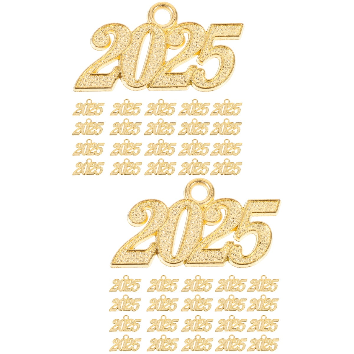 100 Pcs Metal 2025 Charms Graduation Earrings Charms Graduation Hat