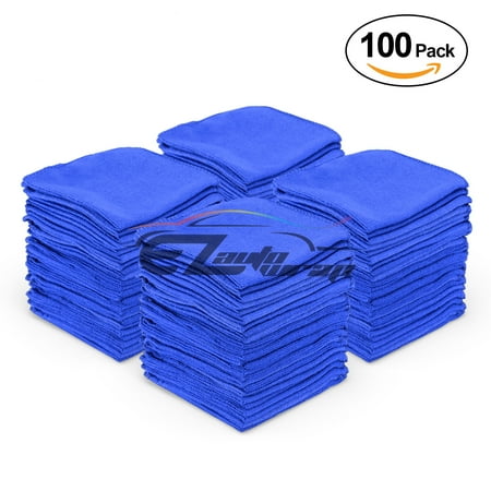 100 Pcs Microfiber Cleaning Cloth Towel Rag Car Polishing No Scratch Auto Detailing