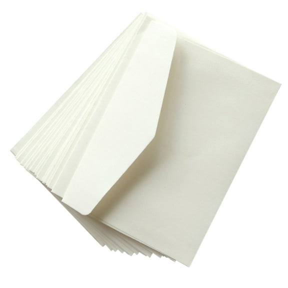 100 Pcs Mini Blank Envelope Postcard Envelopes The Invitation White Paper Office
