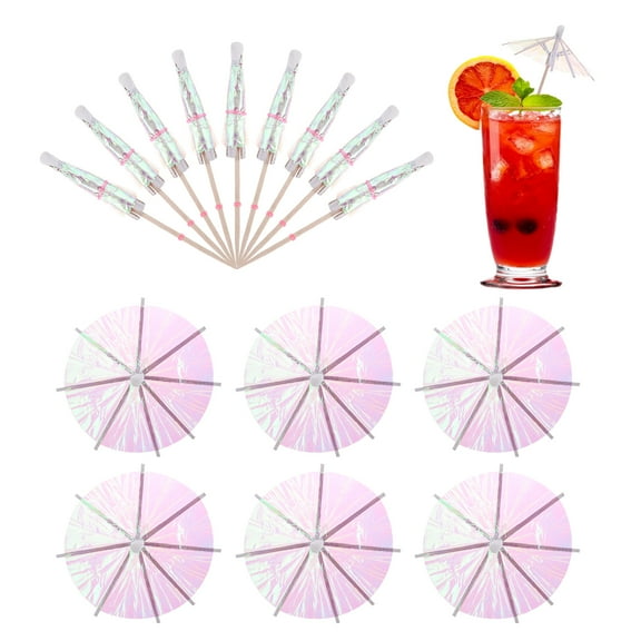 100 Pcs Mini Drink Umbrellas Cocktail,3.9 Inch Cocktail Pick Toothpicks