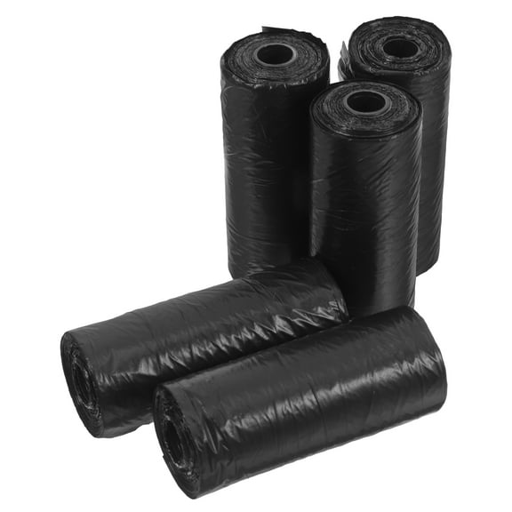 WHAMVOX 100 Count Black Small Trash Can Bags Leakproof PE Garbage Liners for Bathroom and Laboratory Use