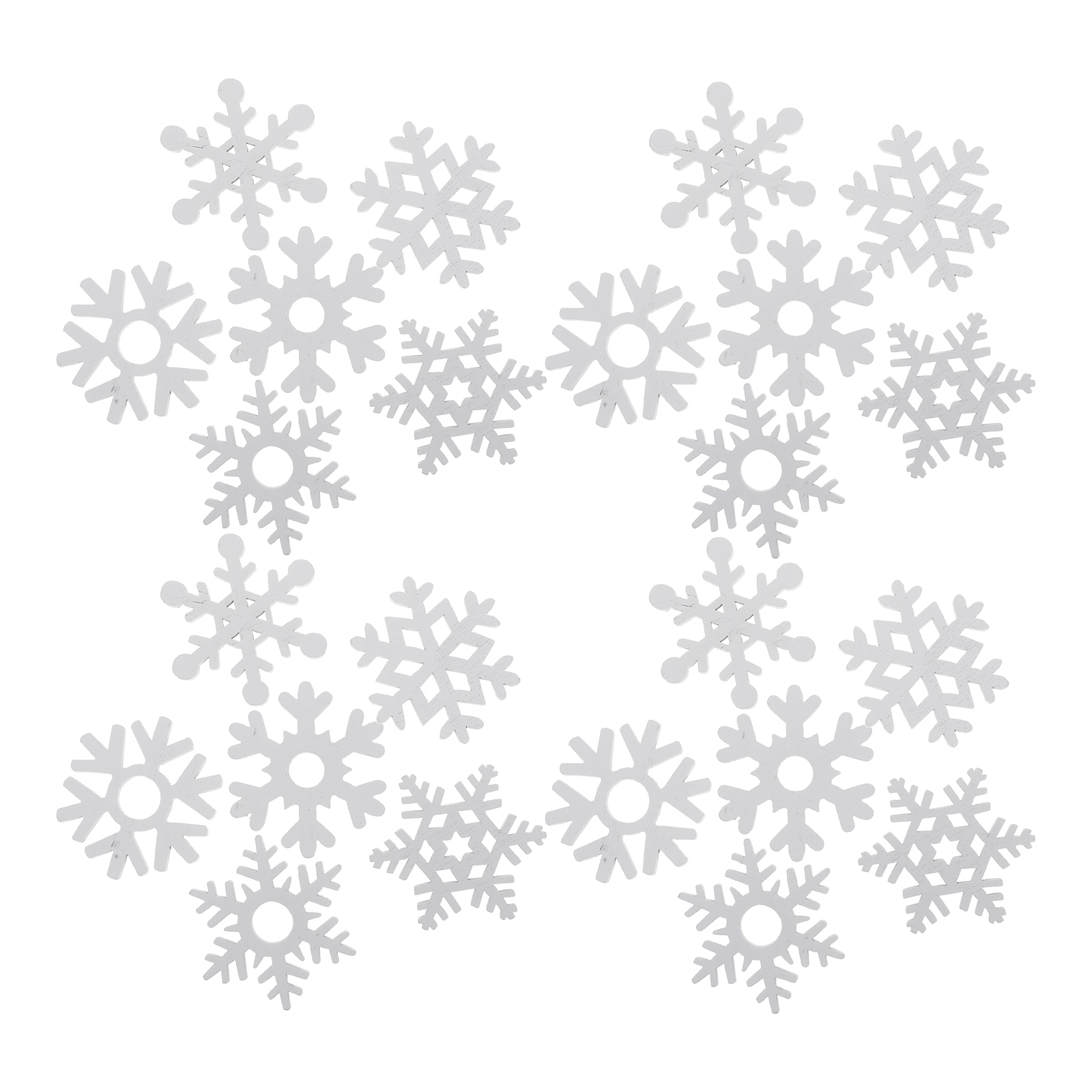 100 Pcs Mini Snowflakes for Crafts Decorations Holiday Party Office ...