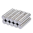 thumbnail image 1 of 100 Pcs Mini Strong Round Rare Earth Magnets - 6x2mm, Disc - Shaped - Powerful, Versatile - For DIY Crafts and Organizing, 1 of 8