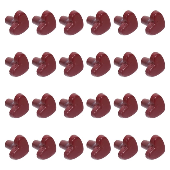 100 Pcs Mini Stud Accessories Dolls Dollhouse Small Baby Adult Work Red