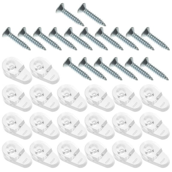 100 Pcs Mirror Holders for Walls Coat Hanger Mount Mirrors Wall-mounted Bracket Window Glass