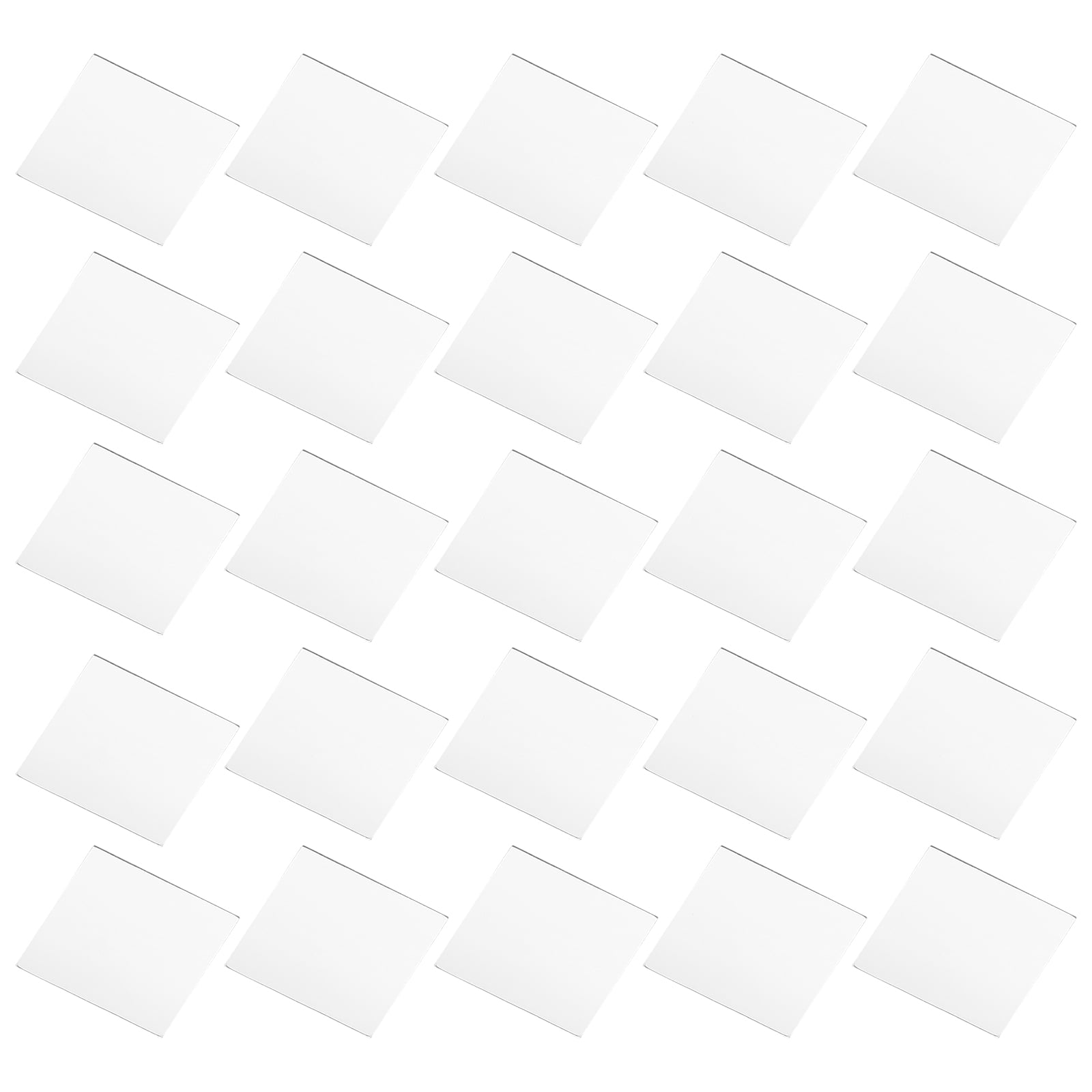 100 Pcs Mirror Wall Sticker Home Accents Decor Decoration Adhesive Tile