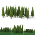thumbnail image 1 of 100 Pcs Model Trees, Miniature Landscape Scenery Trees Model Train Railroad Diorama Scenery Landscape for HO OO Scale 65mm Railroad Architecture Scenes, 1 of 9
