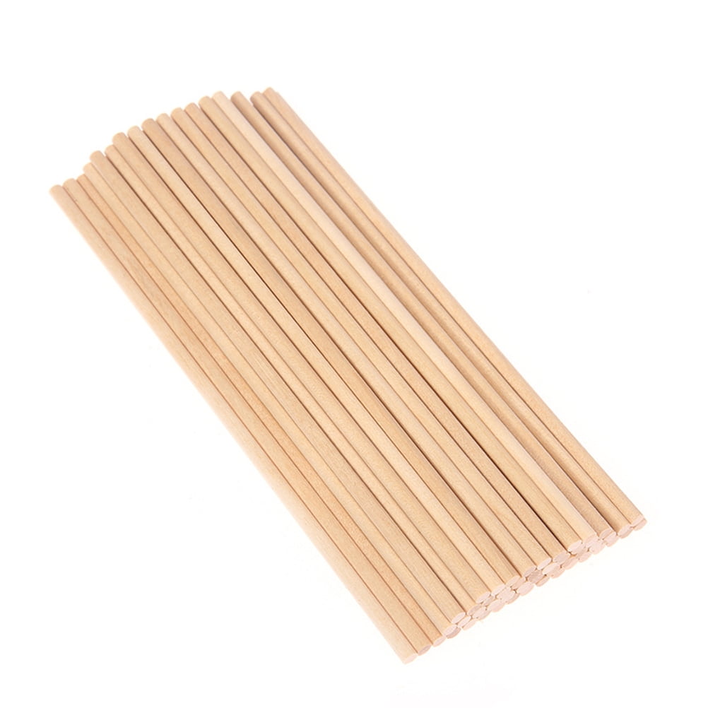 100 Pcs Modelling Doweling Craft Dowel Stick Smooth Surface Dowel Rods ...