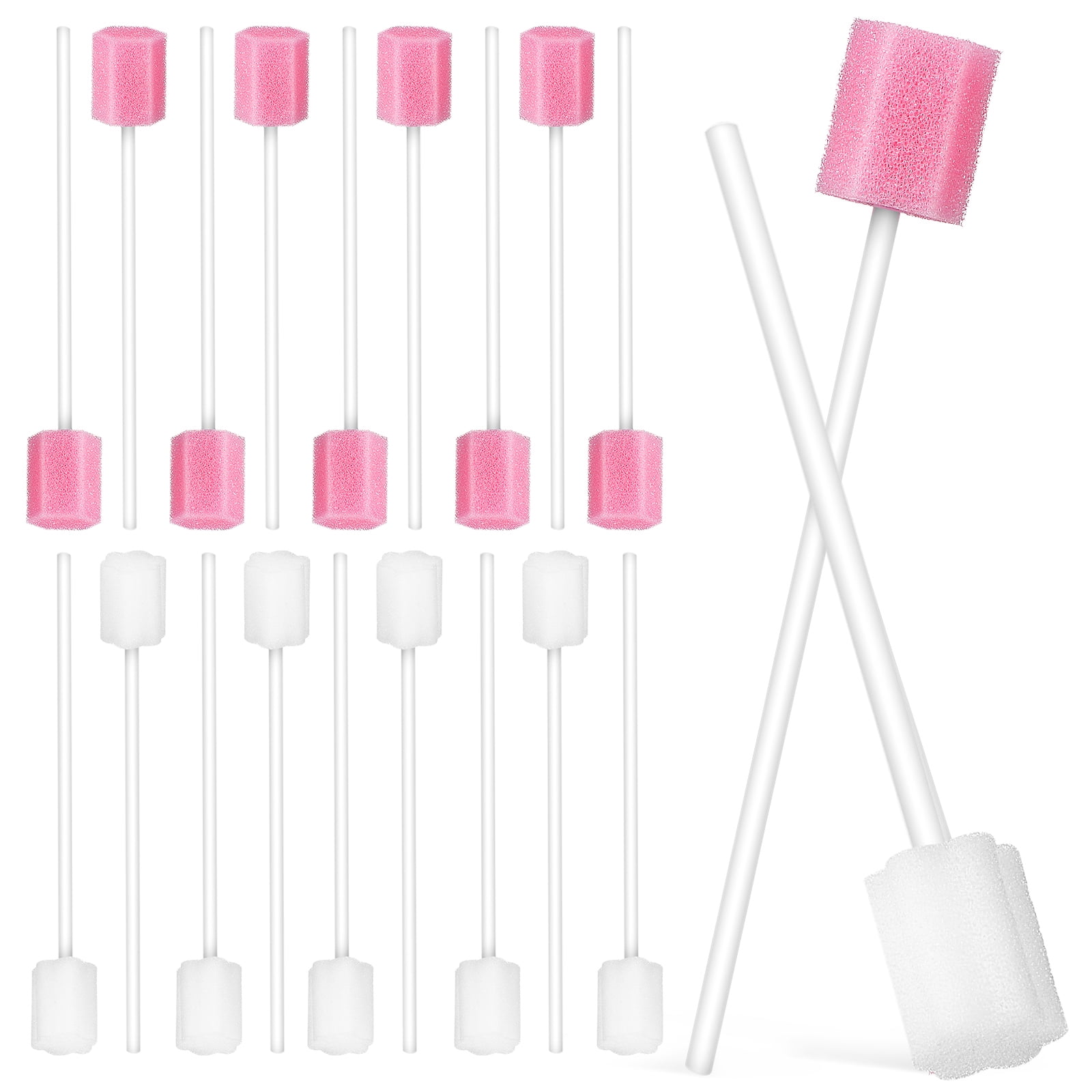 100 Pcs Mouth Swabs Oral Swabs Oral Care Mouth Sponges On A Stick Oral