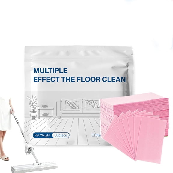 100 Pcs Multi-Effect Floor Clean Tablets, Dissolvable Concentrated Floor Cleaner for Hardwood, Tile, Laminate, Vinyl, For Daily Deep Cleaning (Peach Wood,30pcs)