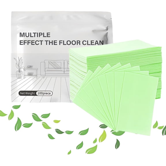 100 Pcs Multiple Effect the Floor Clean, Floor Cleaning Tablets for Hardwood Tile Laminate, Easy Mop Solution for Home Kitchen Bathroom Fresh Scent Experience (Gardenia)