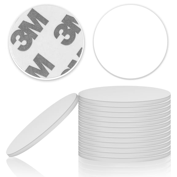 100 Pcs NFC Tags, Stickers Cards with Adhesive Back, Round Rewritable Cards, 504 Bytes Memory Compatible with NFC Enabled Phones (25mm)