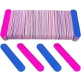 thumbnail image 1 of 100 Pcs Nail Files for Nature Nails Small Disposable Double Sided Colorful Nail File Bulk for Home Salon Travel Size Mini Manicure Kit for Men Women Kids Wood Emory Pink/Blue, 1 of 5