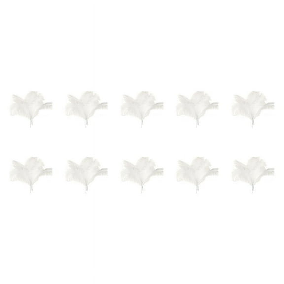 100 Pcs Natural Ostrich Feathers Wedding Decoration White 45-50cm
