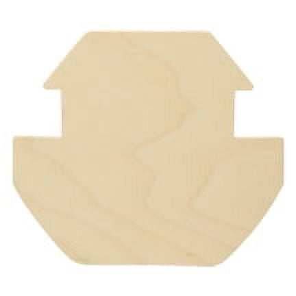 100 Pcs Noah's Ark Cut Outs4-7/8" tall x 5-5/8" wide x approx 1/8" thickMade from birch plywood.