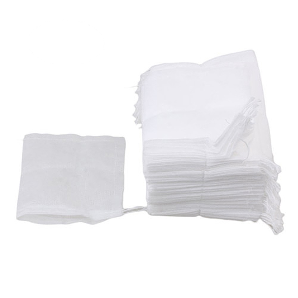 100 Pcs NonWoven Tea Bags Empty Bag for Loose Leaf Tea Nontoxic Tea Bags Portable Tea Bags Tea