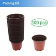 thumbnail image 1 of 100 Pcs Nursery Pot Seedlings Pots, 5.9" Flower Plant Pot Seed Starting Plastic Plants for Indoor Outdoor, 1 of 5