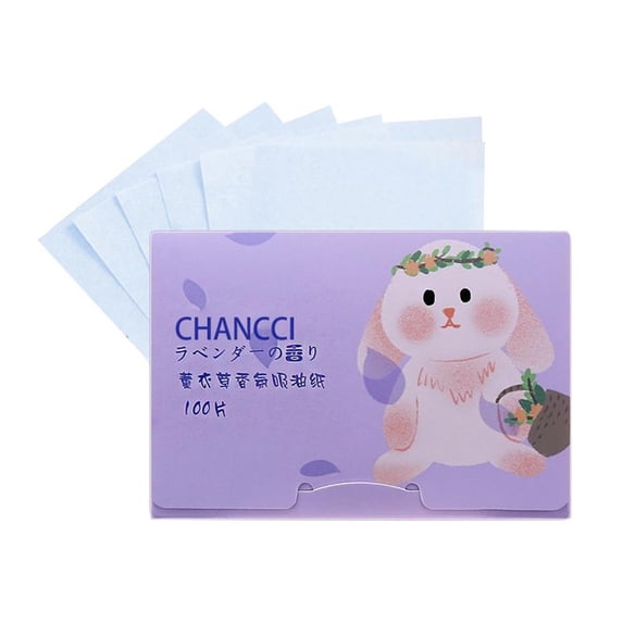 100 Pcs Oil Absorbing Paper Bamboo Charcoal Face Sheets