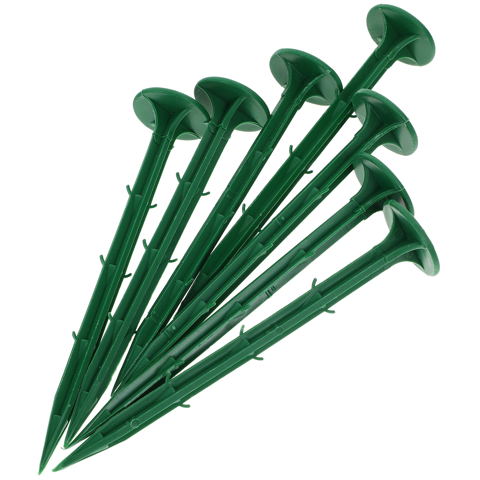 Leifggao 100Pcs Gardening Stakes Garden Plastic Stakes Ground Nails