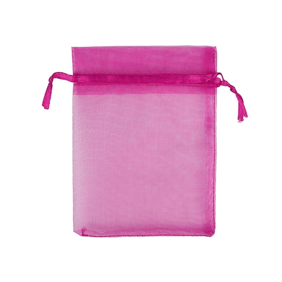 100 Pcs Organza Drawstring Gift Bags, 2.75x3.54 inch Reusable Fine Mesh Bag for Jewelry, Candy, Wedding Favors, Party and Christmas Gift Wrapping, Drawstring Bag Packs Bulk