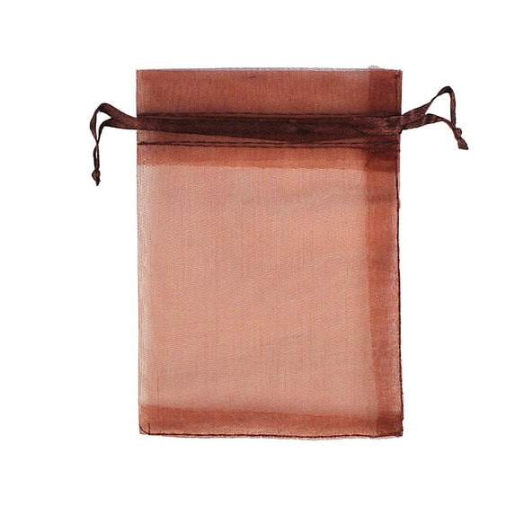 100 Pcs Organza Gift Bags, Sheer Organza Bags with Drawstring, Candy Mesh Drawstring Favor Bags for Christmas Candy Party Favor