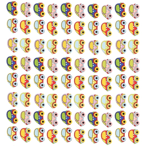 100 Pcs Overcoats Button Decor DIY Craft Supplies Novelty Buttons Pin Car Gadgets Miss Child